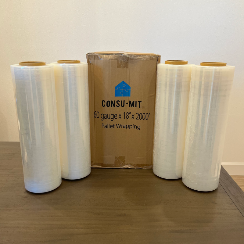 60 Gauge Pallet Wrap (18 in. x 2000 ft.) – 4 Rolls